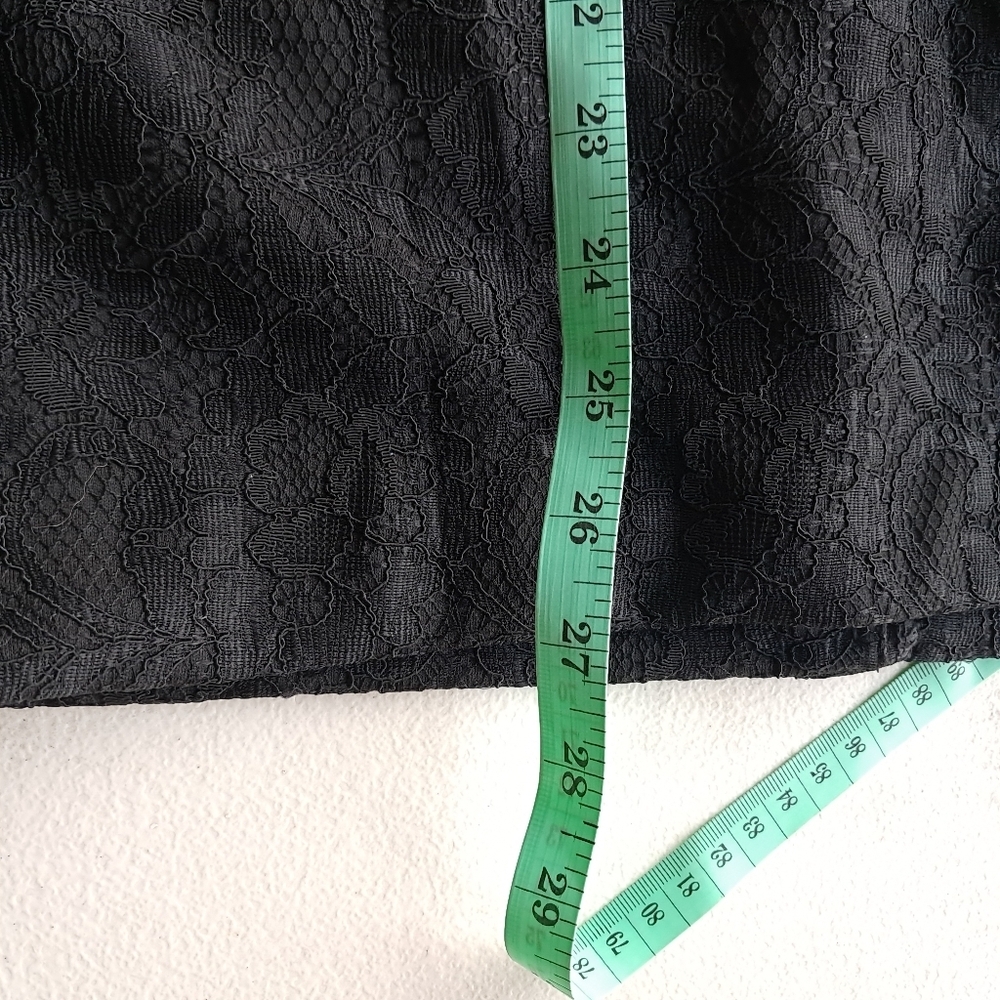 JLO Midi Slim Lace Lined Pencil Skirt back Zipper - Picture 5 of 11